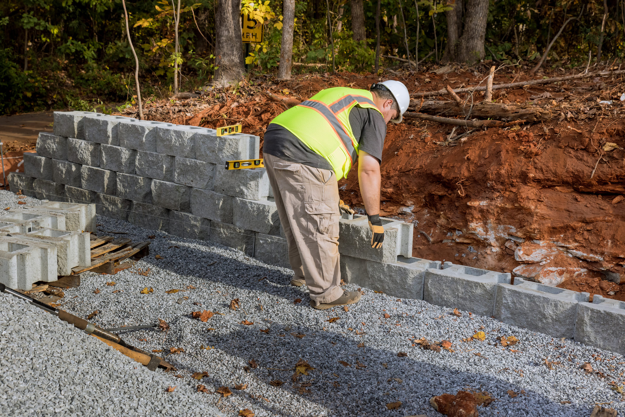 Retaining wall example